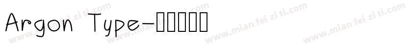 Argon Type字体转换